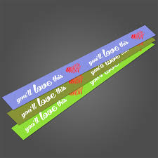 Printed retail channel strips for store shelves