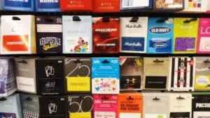 Gift cards printed with specialty inks