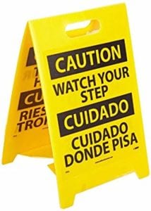 fold flat floor warning signs