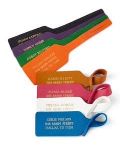 Luggage Identification Tag Samples