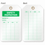 Safety Inspection Tags Printing