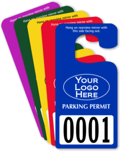 Custom Parking Hag Tag Printing