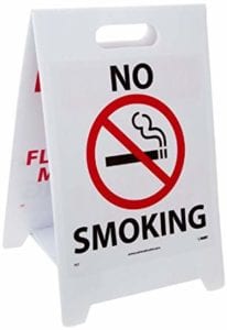 floor no smoking sign printing