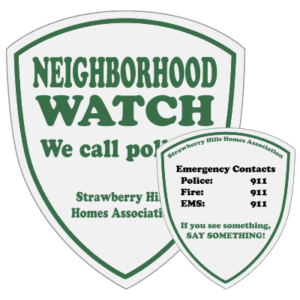 neighborhood watch decals and stickers