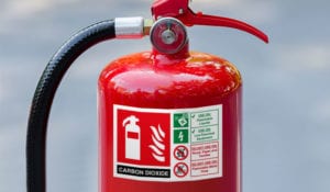 super tac decal on fire extinguisher