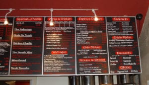 menu boards for restaurants and bars