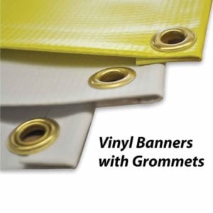 custom vinyl banners with grommets